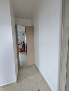 Wardrobe with mirror