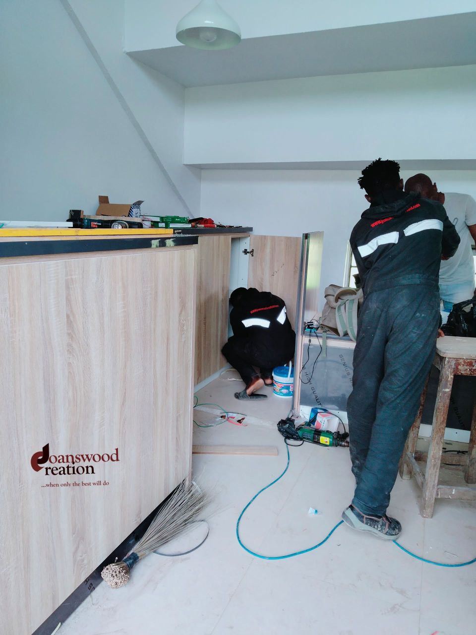 Joanswood Creation Ltd team Lagos custom furniture makers expert craftsmen