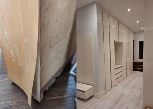 Comparison of low-quality mass-produced furniture damage versus durable custom furniture Lagos