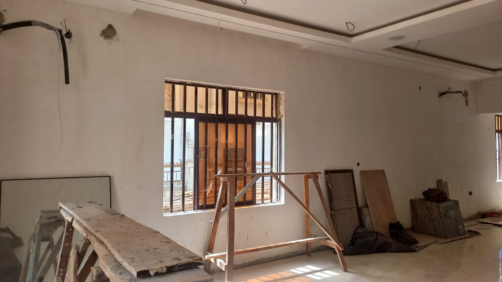 furniture site measurement in unfinished duplex in Warri
