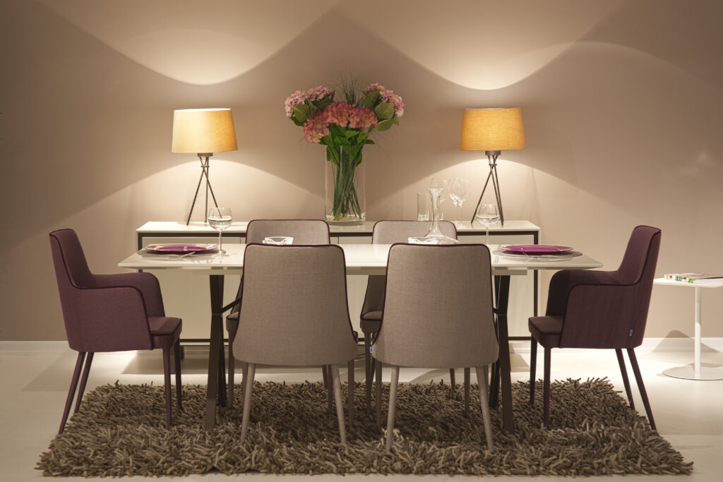 Upholstered dining chairs